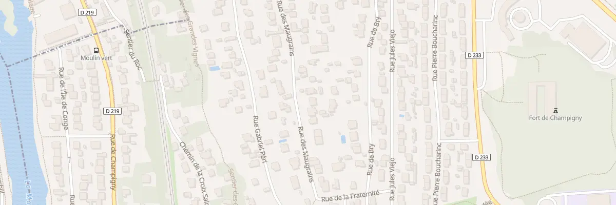 Plan du 38 Rue des Maugrains à Chennevières-sur-Marne