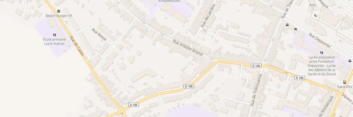 Plan du 31 Rue Aristide Briand à Hazebrouck
