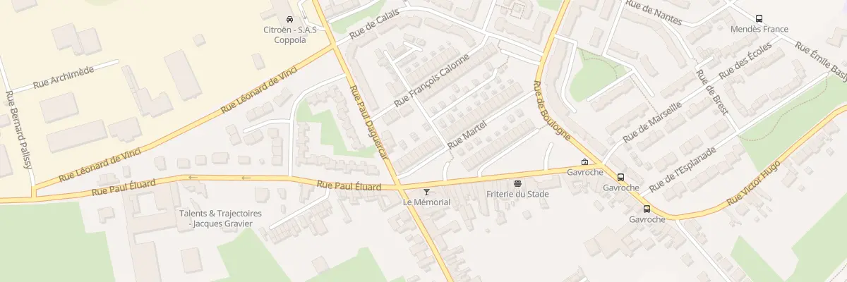 Plan du 43 Rue Martel à Bruay-la-Buissière