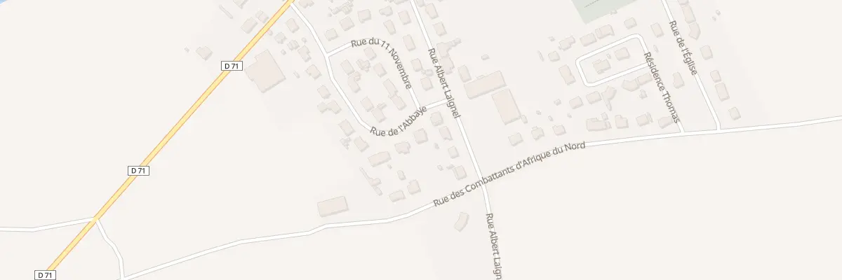 Plan du 20 Rue de l’Abbaye à Hamelet