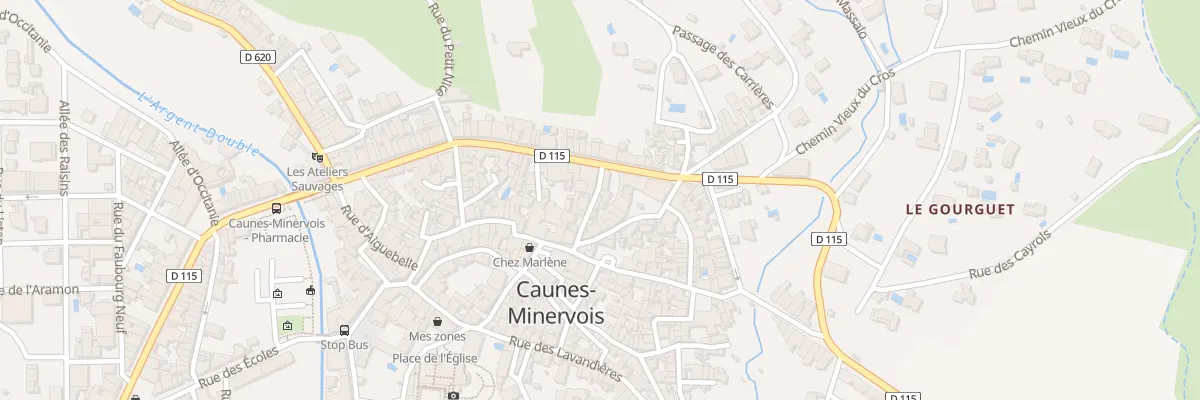 Plan du 10 Rue Auguste Gouttes à Caunes-Minervois