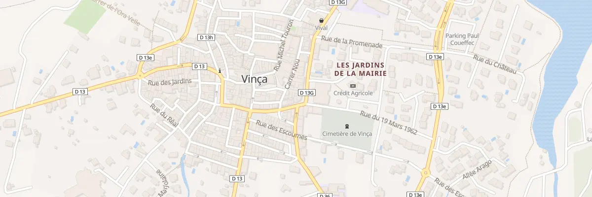 Plan du 66 Av General de Gaulle à Vinça