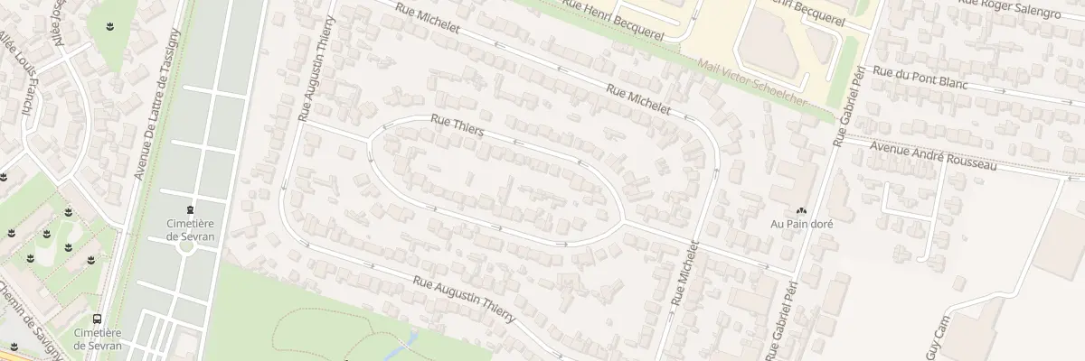 Plan du 11 Rue Thiers à Sevran