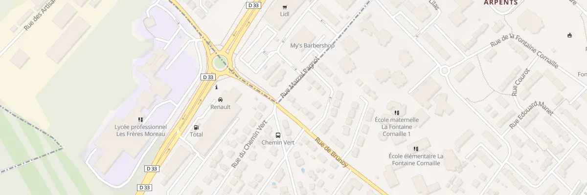 Plan du 50 Rue de Brunoy à Quincy-sous-Sénart