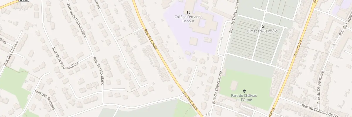 Plan du 56 Rue de Calais à Hazebrouck