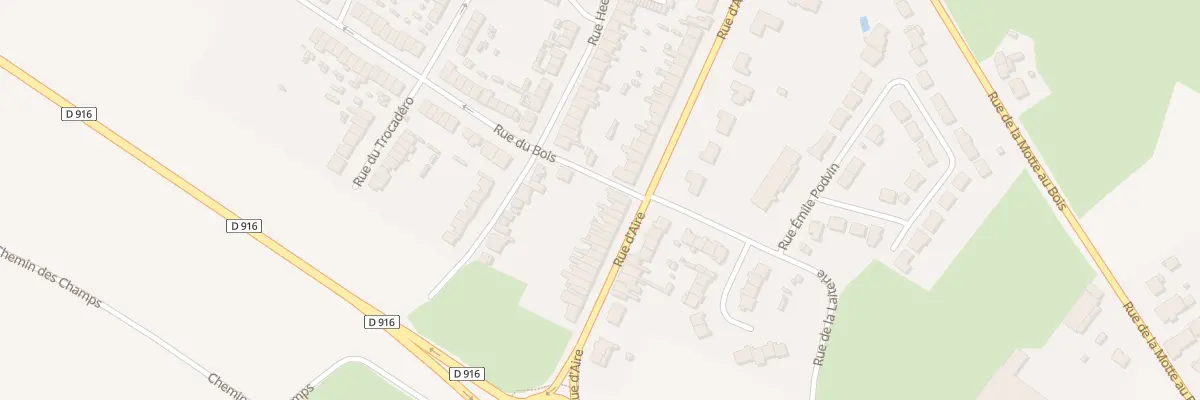 Plan du 256 Rue d’Aire à Hazebrouck