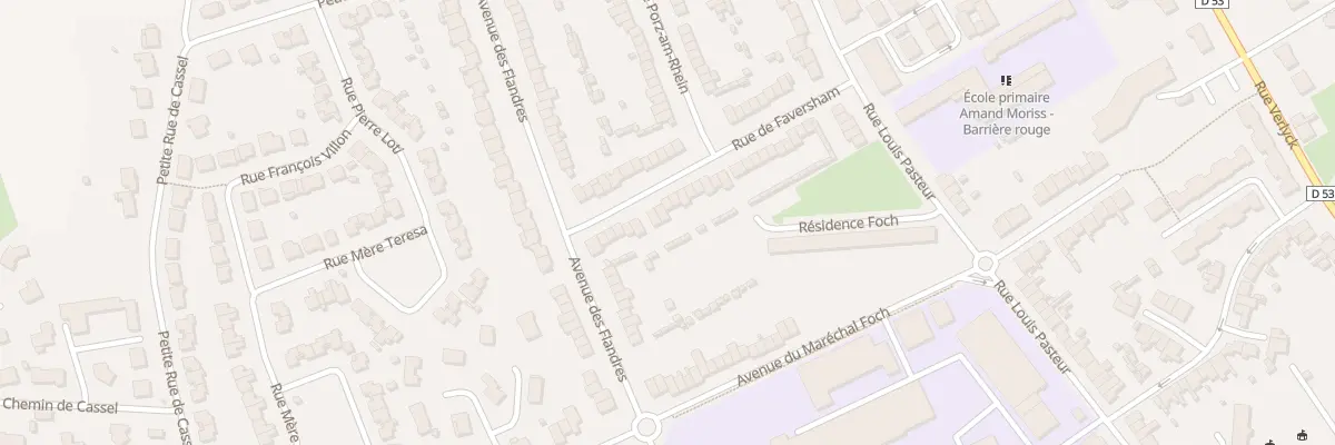 Plan du 16 Rue de Faversham à Hazebrouck