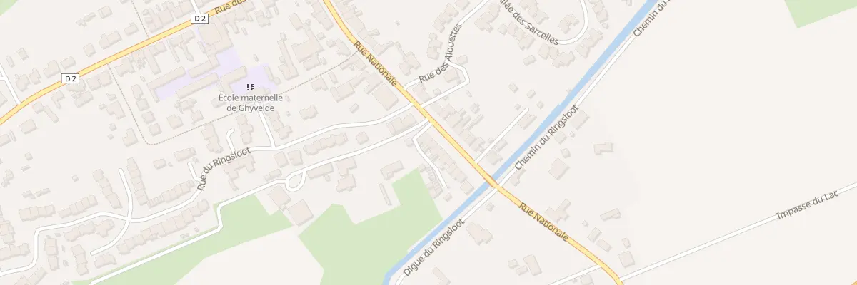 Plan du 156 Rue Nationale Ghyvelde à Ghyvelde