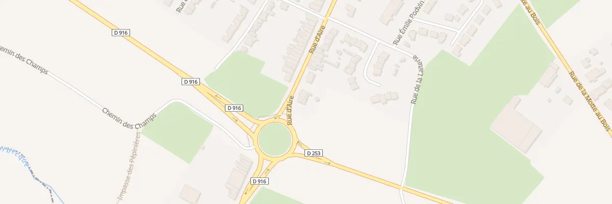 Plan du 255 Rue d’Aire à Hazebrouck