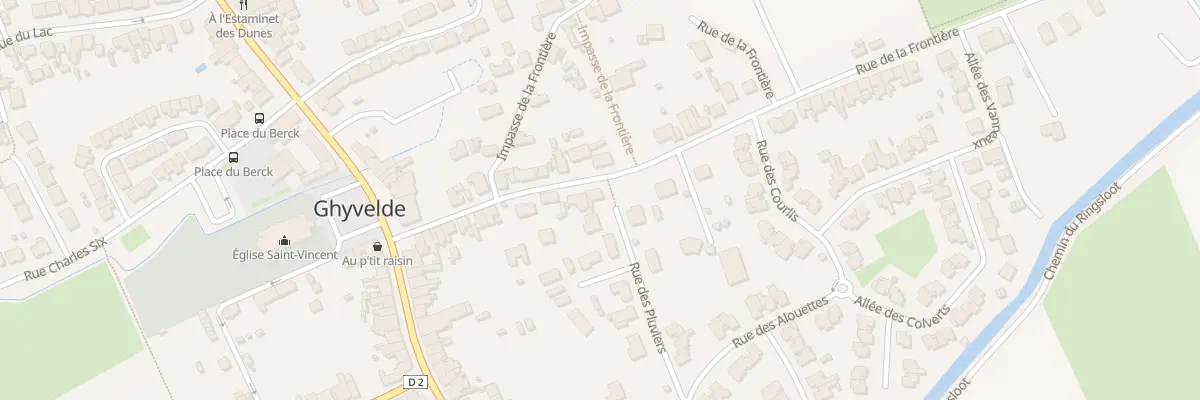 Plan du 22 Rue de la Frontière à Ghyvelde