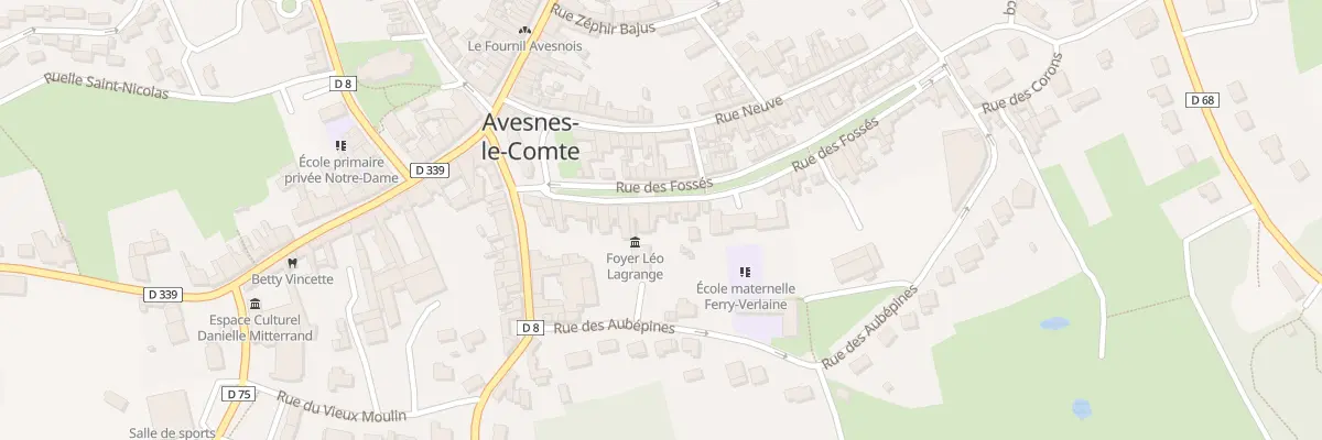 Plan du 17 Rue des Fosses à Avesnes-le-Comte