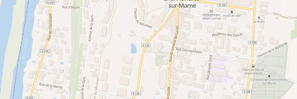 Plan du 11 Rue du Pont à Chennevières-sur-Marne