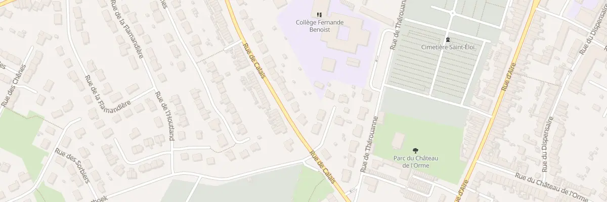 Plan du 54 Rue de Calais à Hazebrouck