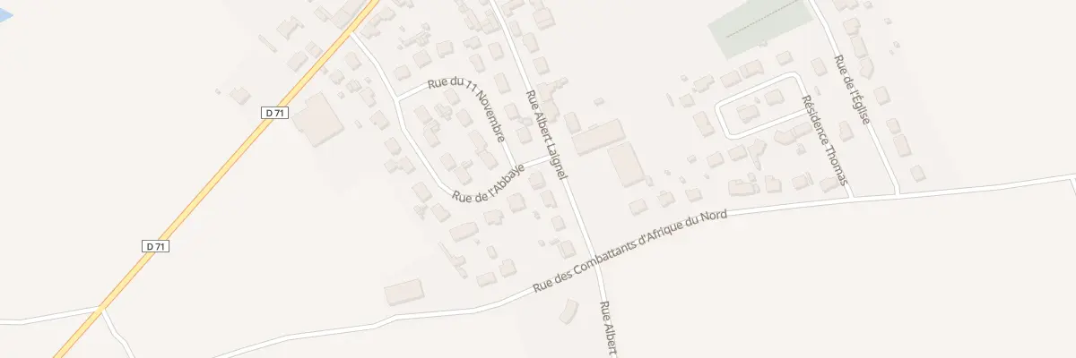 Plan du 22 Rue de l’Abbaye à Hamelet