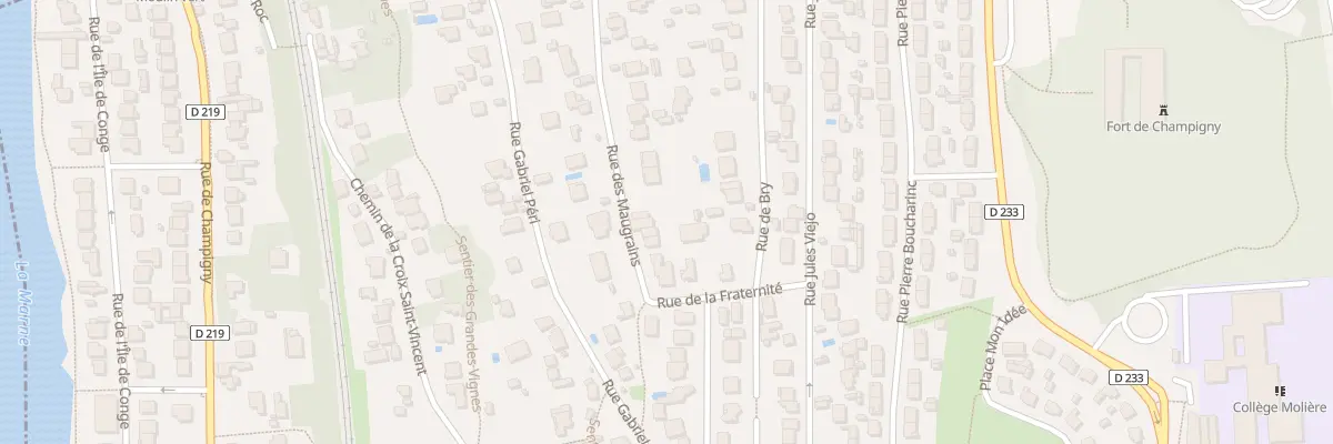 Plan du 22 Rue des Maugrains à Chennevières-sur-Marne
