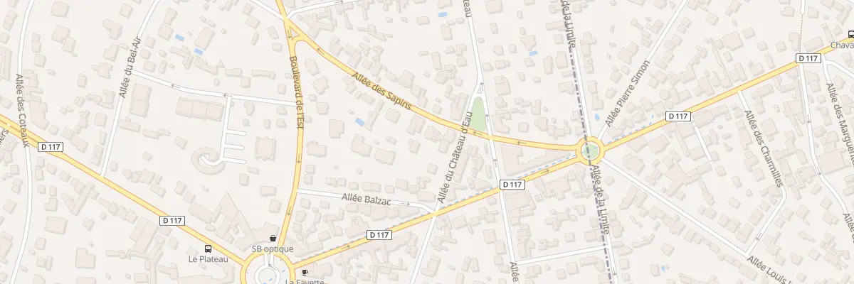 Plan du 8B All des Sapins au Raincy