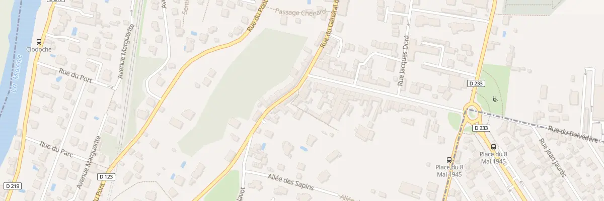 Plan du 93B Rue du Gal de Gaulle à Chennevières-sur-Marne