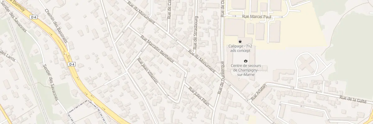 Plan du 21 Rue Marcelin Berthelot à Champigny-sur-Marne