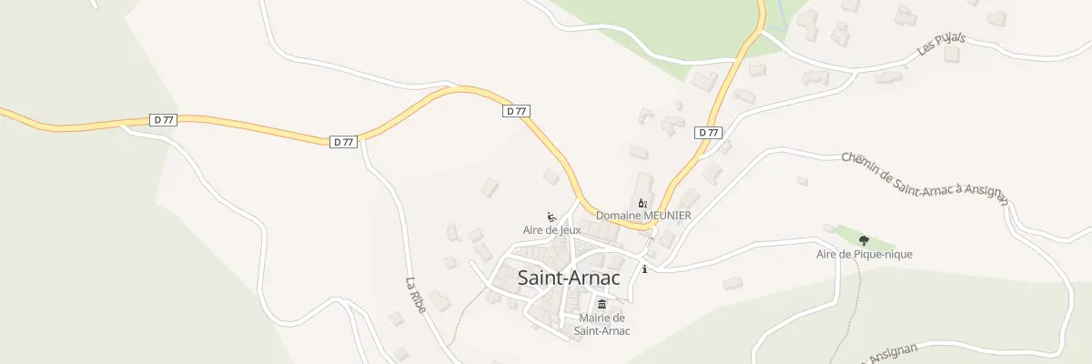 Plan du 2 Rte du Moulin à Saint-Arnac