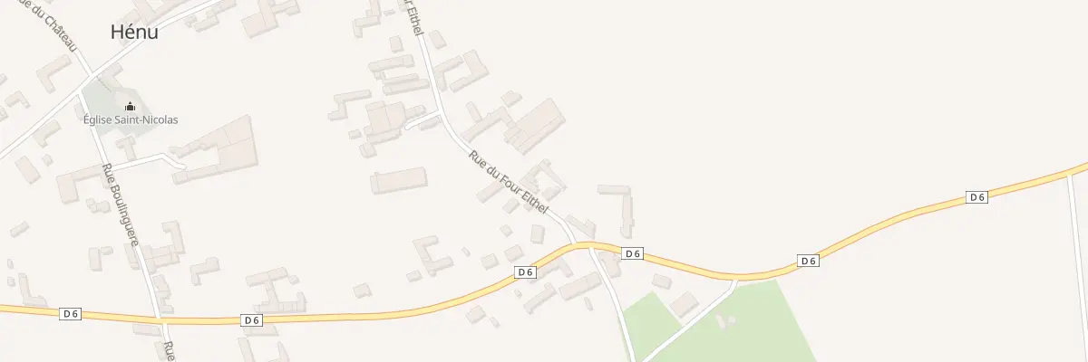 Plan du 6 Rue du Four Eithel à Hénu