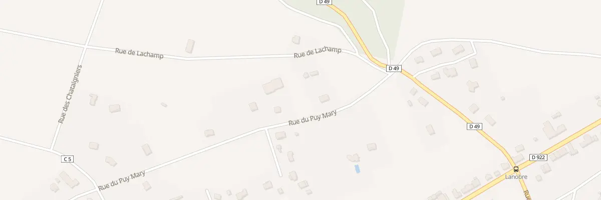 Plan du 6352 Rue du Puy Mary à Lanobre