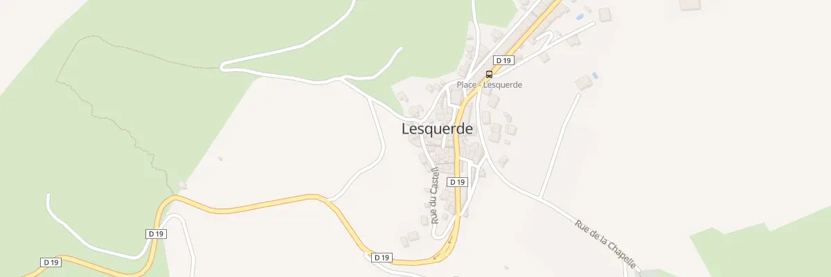 Plan du 40 Le Village à Lesquerde