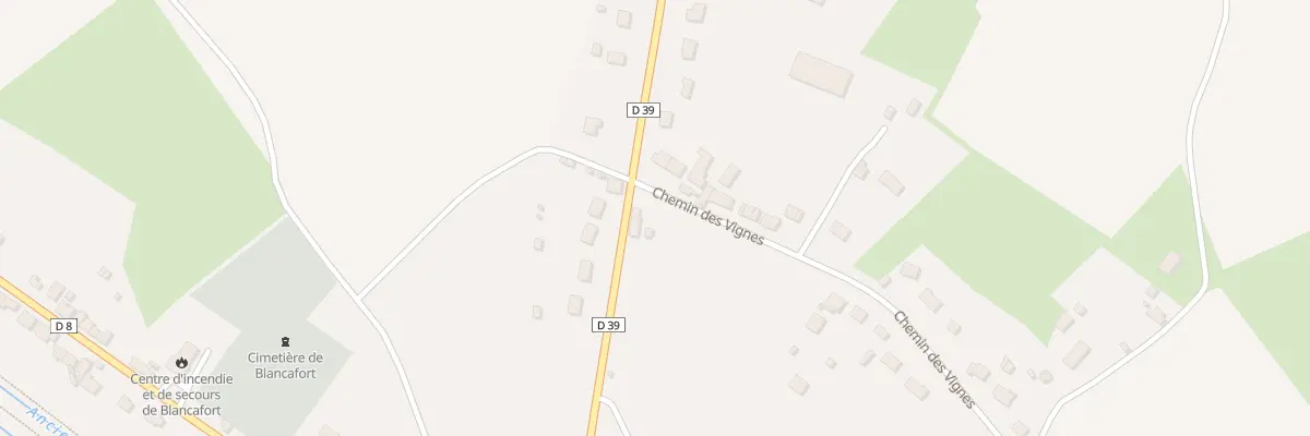 Plan du 8 Rte de Coullons à Blancafort