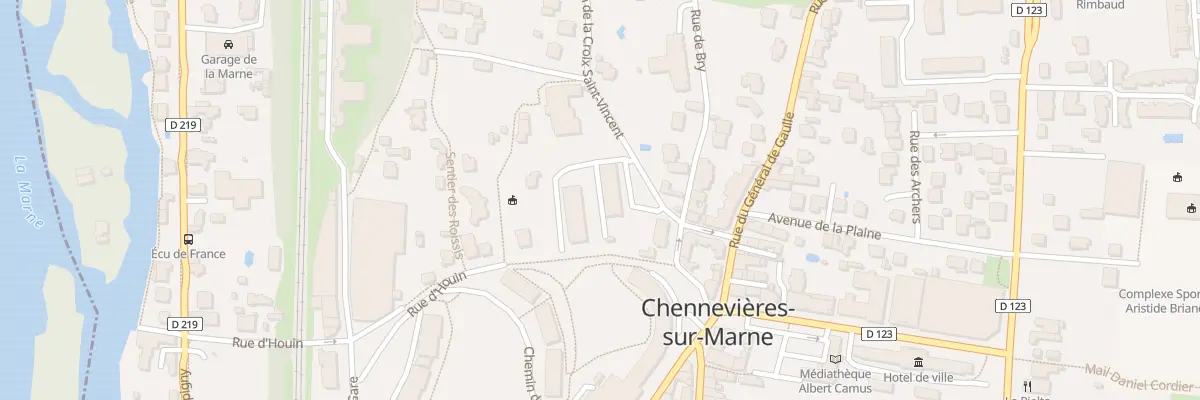Plan du 1 Rue de Bry à Chennevières-sur-Marne