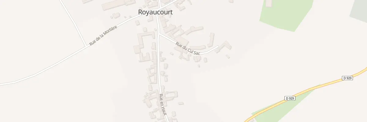 Plan du 4 Rue du Cul Sac à Royaucourt