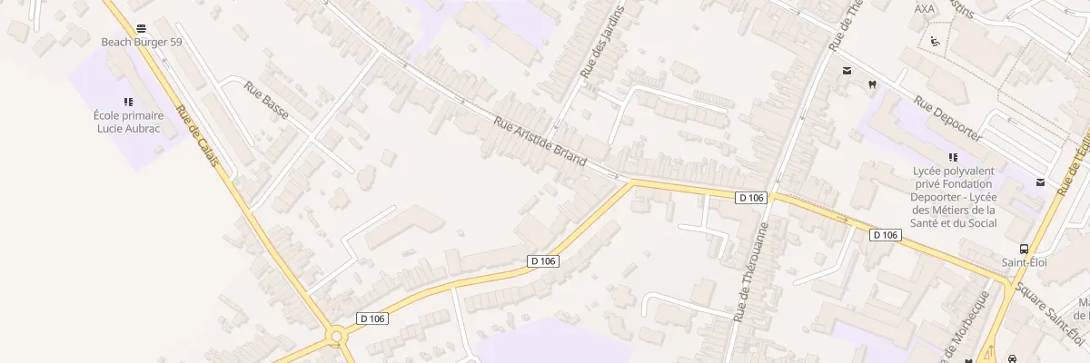 Plan du 21 Rue Aristide Briand à Hazebrouck