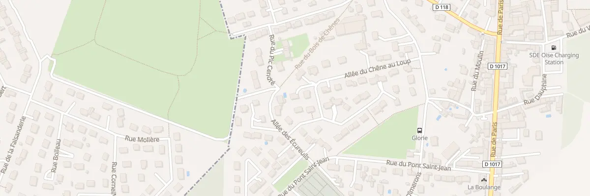 Plan du 4 All des Chevreuils à La Chapelle-en-Serval