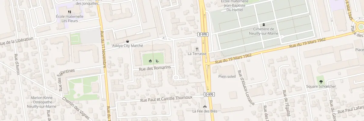 Plan du 6 All des Sauges à Neuilly-sur-Marne