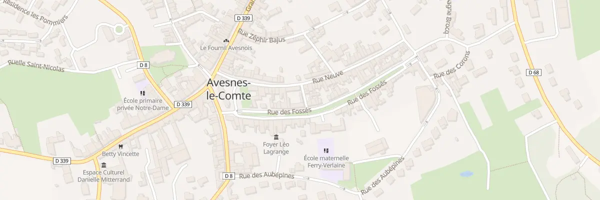 Plan du 10 Rue des Fosses à Avesnes-le-Comte