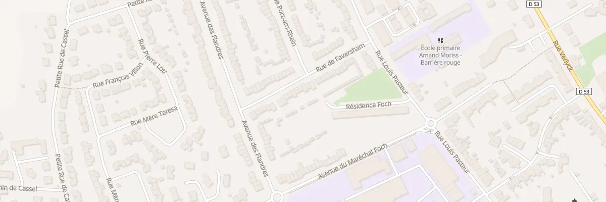 Plan du 24 Rue de Faversham à Hazebrouck