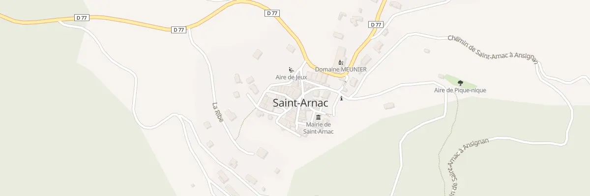Plan du 2B Village à Saint-Arnac