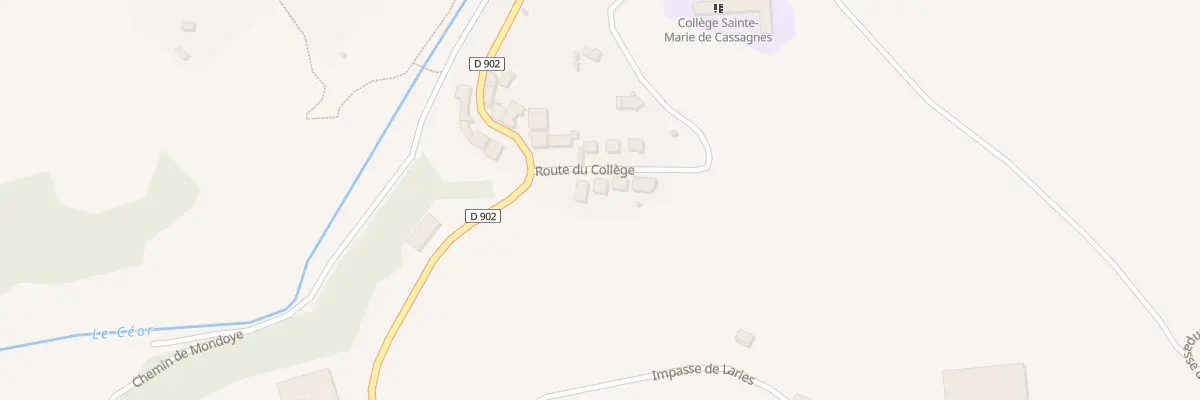 Plan du 4 Rte du Ceg à Cassagnes-Bégonhès