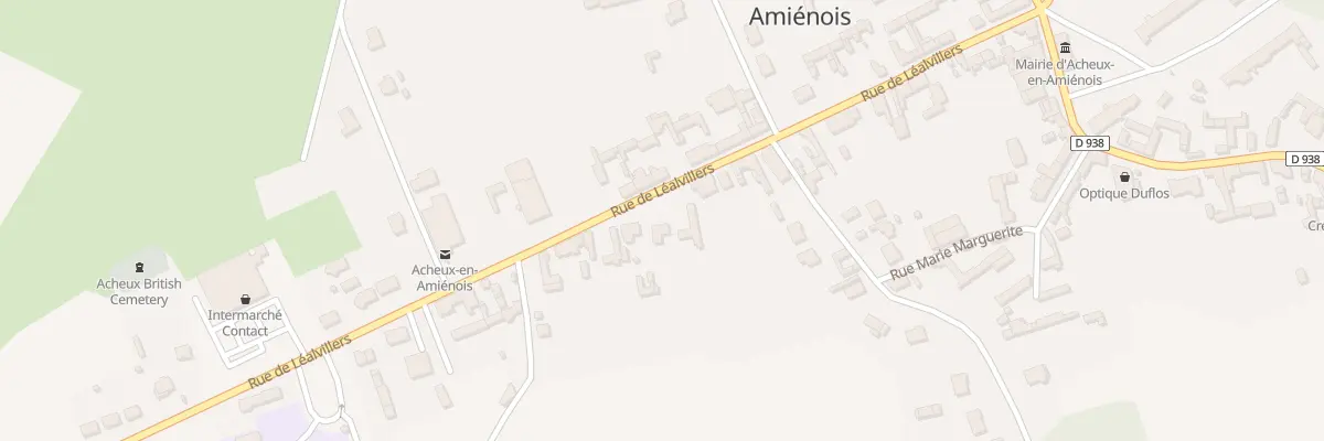 Plan du 29 Rue de Léalvillers à Acheux-en-Amiénois