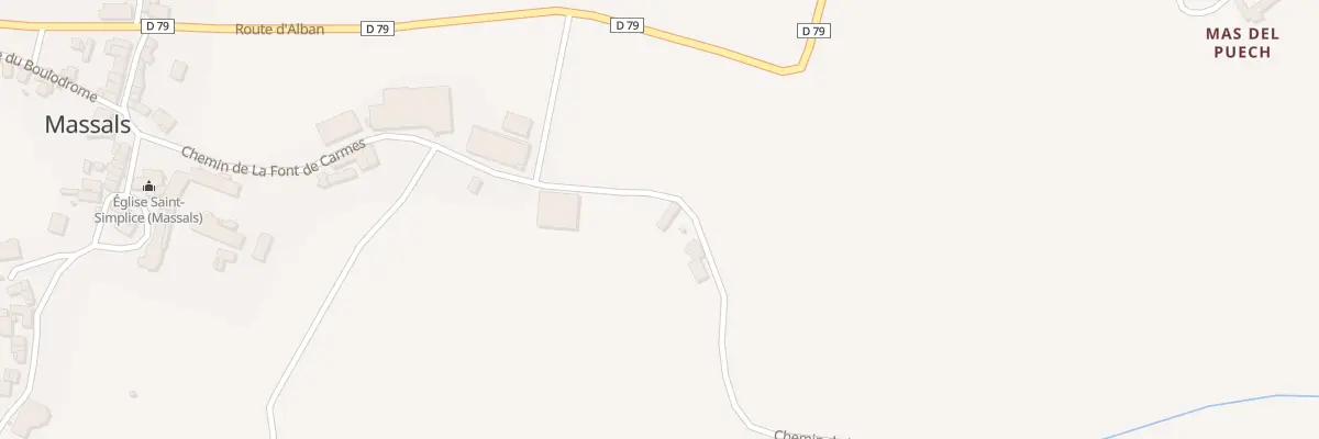 Plan du 5040 Combe de Bruel à Massals