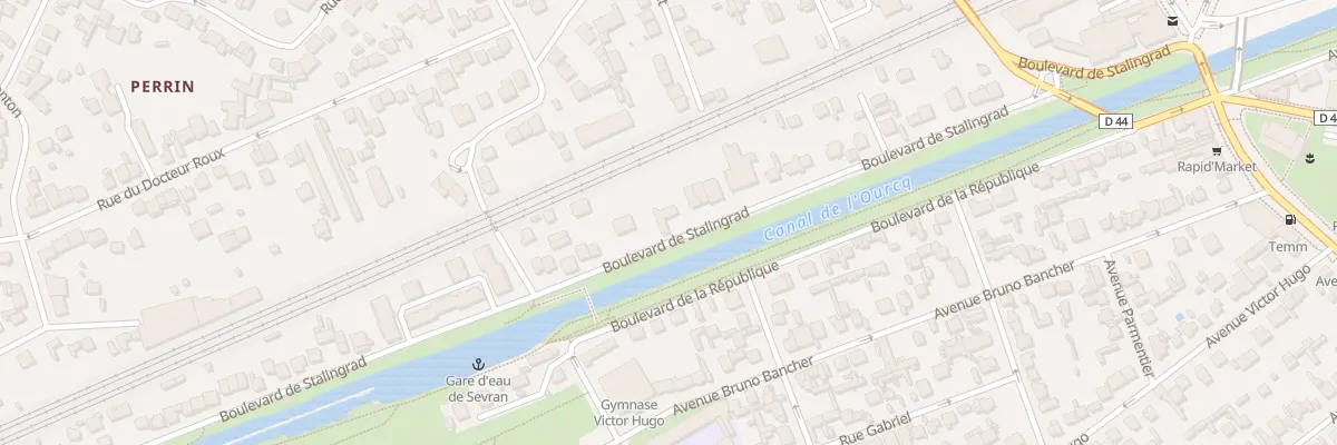 Plan du 30 Bd de Stalingrad à Sevran