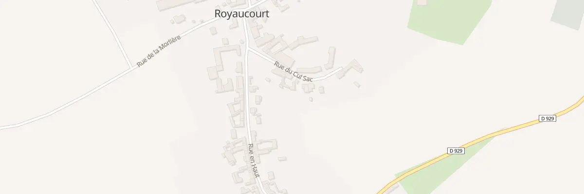 Plan du 6 Rue du Cul Sac à Royaucourt