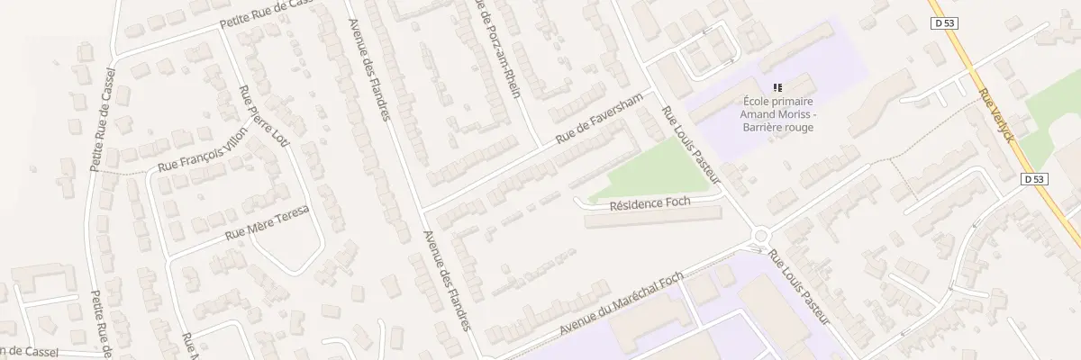 Plan du 28 Rue de Faversham à Hazebrouck