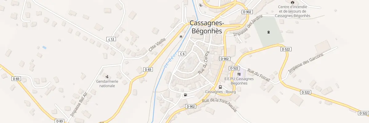 Plan du 30A Rue Calguieres à Cassagnes-Bégonhès