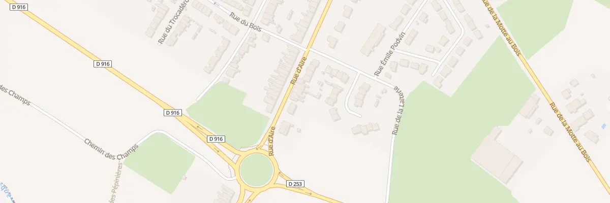 Plan du 251 Rue d’Aire à Hazebrouck