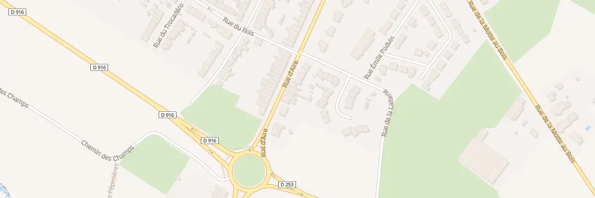 Plan du 249 Rue d’Aire à Hazebrouck