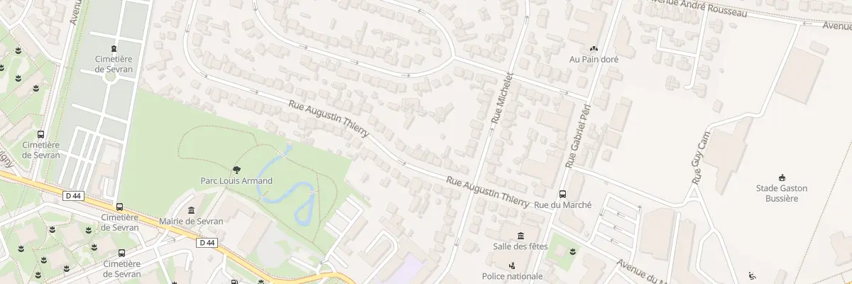 Plan du 22 Rue Augustin Thierry à Sevran