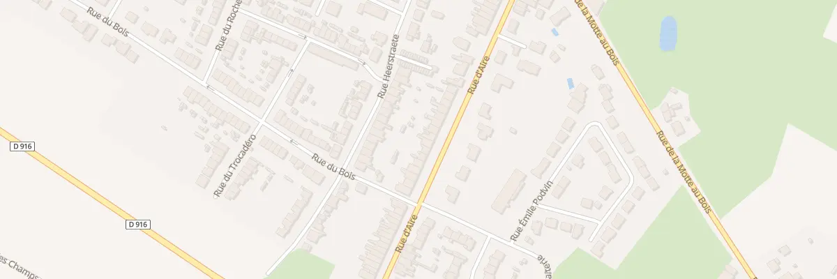 Plan du 238 Rue d’Aire à Hazebrouck