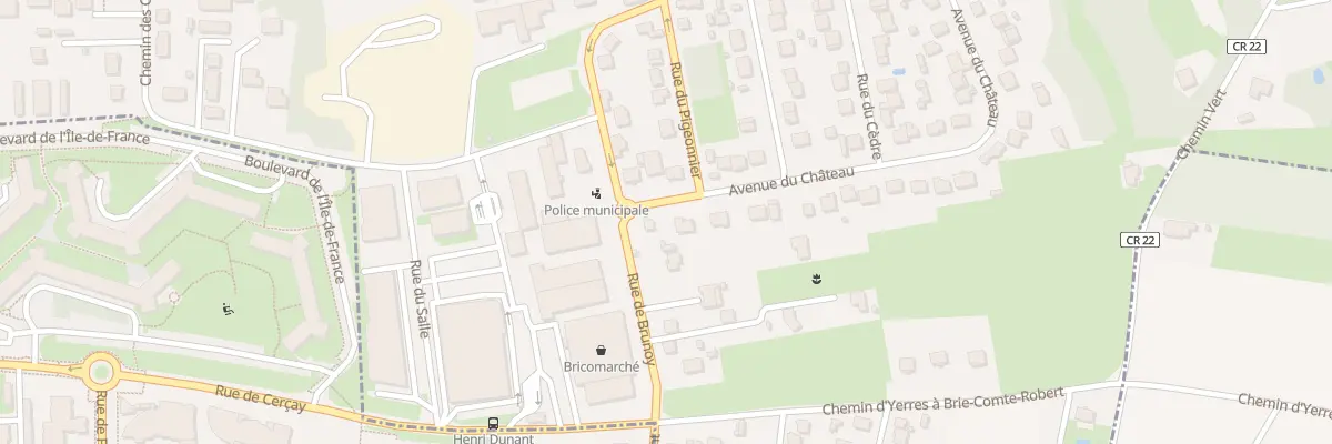Plan du 4 Av du Château à Villecresnes