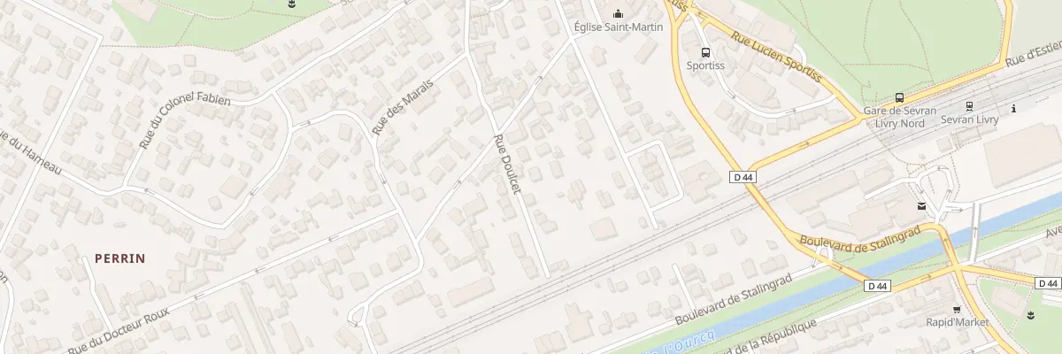 Plan du 13B Rue Doulcet à Sevran