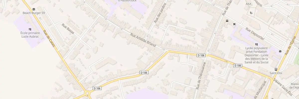 Plan du 19 Rue Aristide Briand à Hazebrouck