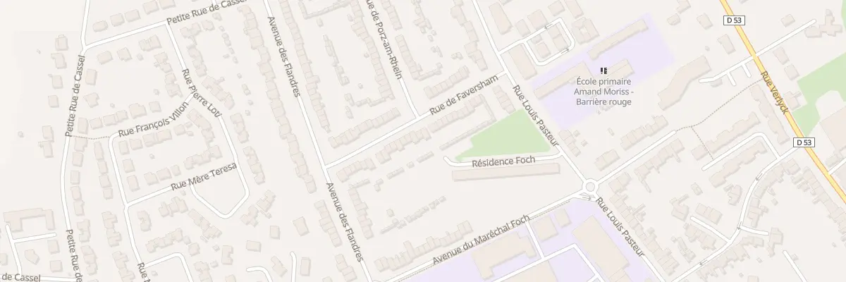 Plan du 30 Rue de Faversham à Hazebrouck